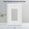OKAWYC Single Decorator Light Switch Cover Belaire Beaded Metal Wall