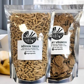 FILET VEGNON & SOYKIN TAILS | 2-PACK COMBO SAVINGS! | VEGAN | TEXTURED VEGETABLE PROTEIN | TVP | NON-GMO | CRUELTY FREE