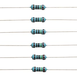 BOJACK 1M Ohm Resistors 1/4 W ±1% Metal Film 1000K Ohm Single Resistor (Pack of 200)