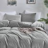 CLOTHKNOW Grey Velvet Twin Comforter Set 3Pcs Gray Fluffy Bedding