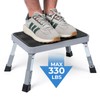 Height-Adjustable 7"- 9" Folding Step Stool with Non-Slip Platform 10"