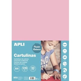 APLI 14235 Cardboard A4, 170 g, Pack of 50