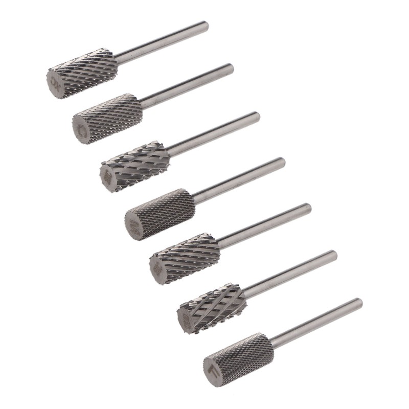 7pcs Nail Grinding Bits Professional Portable Nail Gel Removal Tungsten