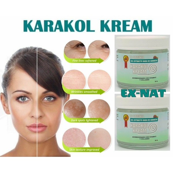 2 Karakol Kream Baba Collagen Gel Celltone Skin Manchas Eterna Acne Claris Cream