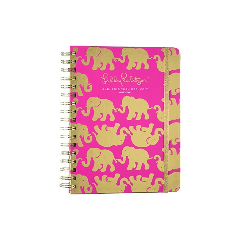 Large 17 Month 2016-2017 Agenda - Tusk In Sun (Pink)