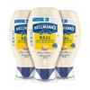 Hellmann's Real Mayonnaise Squeeze Bottle 3 Count a Rich Creamy