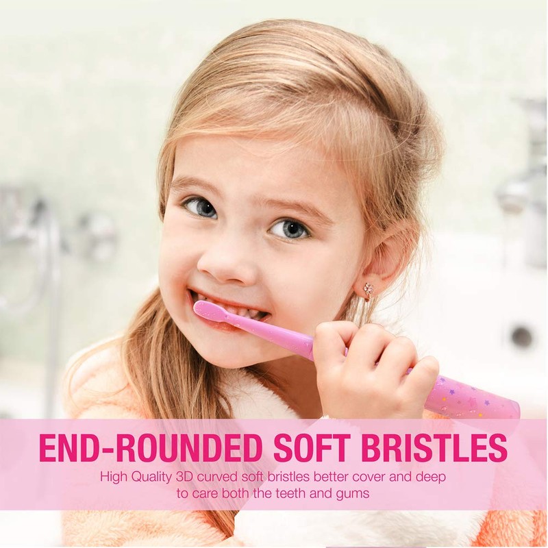 Vekkia Sonic Kids Electric Toothbrush Replacement Heads - 7X More