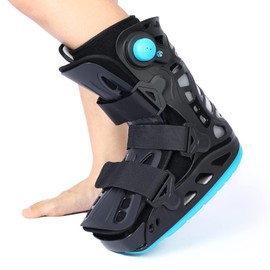GHORTHOUD Air Cam Walker Fracture Boot, Inflatable Walking Boot, Short Walker Brace for Sprained Ankle, Foot Pain Recovery, Broken Foot, Achilles Tendonitis (S)