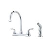 Pfister G1365000 Pfirst Series 2-Handle Kitchen Faucet with Side Spray