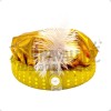 Sombrero Aladdin Turbante Dorado Perlas Cosplay Disfraz Acce Dorado