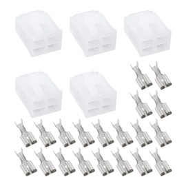 EMSea 5pcs 4pin Motorcycle Voltage Regulator Cable Connector Socket with Terminal Plug Compatible with CPI Compatible with Kymco