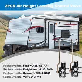 JDMON Air Standard Leveling Height Control Valve Kit Replacement for Ford Freightliner Volvo Kenworth, Replaces 1614318000, XC455A687AA, 3188710, 52341-Q135, 2PCS