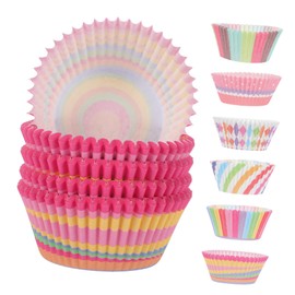 BUGUUYO 600pcs Paper Cupcake Wrappers Small Muffin Liners Greaseproof Baking Cups Baking Muffin Liners for Supplies