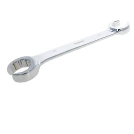 Utoolmart Flare Nut Wrench, 24mm x 27mm Metric Double Open End, Mirror-Chrome Plated High Carbon Steel, for Household Maintenance and General Repairs