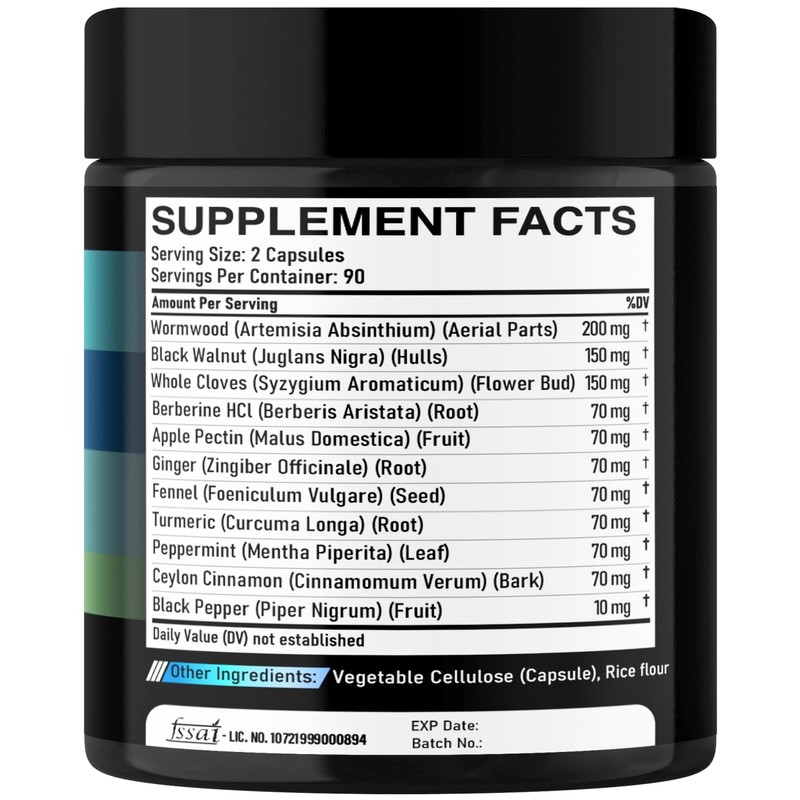 DEDICAD 11in1 Wormwood Capsules - 180 Capsules Extracted from Black