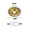 EMSea 2Pcs Diamond Grinding Disc 4 Inch Concrete Grinding Cup