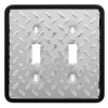 Franklin Brass 135861 Diamond Plate Double Switch Cover Plate