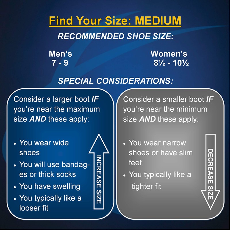 United Ortho Air Cam Walker Fracture Boot, Medium, Black