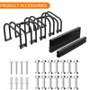 WALMANN 5 Bikes Floor Bike Stand, Bike Parking Rack Garage