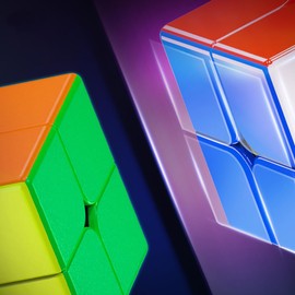 HELLOCUBE QY 2x2 Magnetic Speed Cube Stickerless