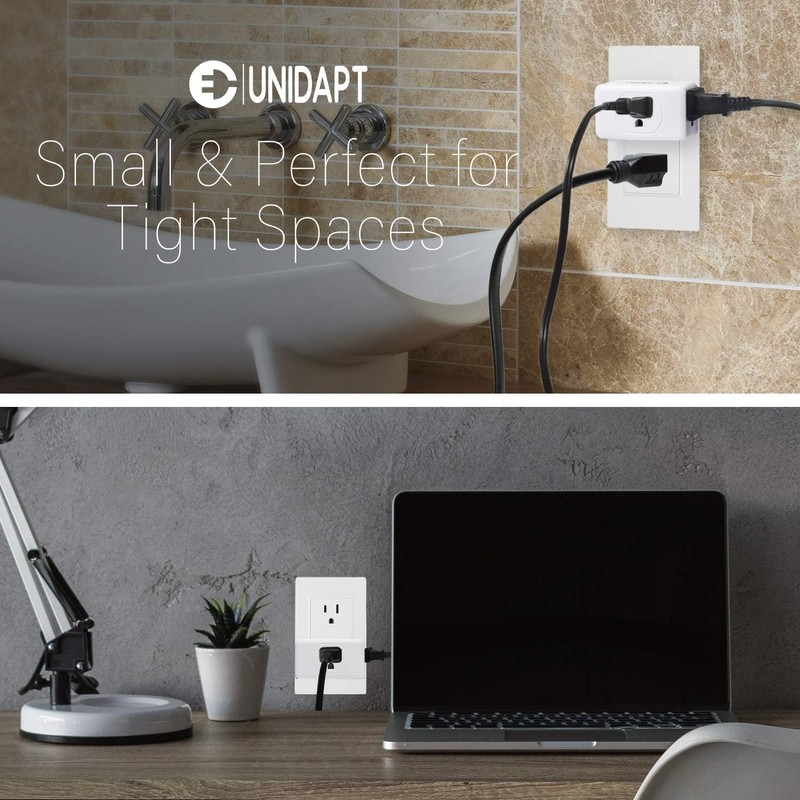 Unidapt Multi Plug Outlet Extender 2 Pack - 3 Way