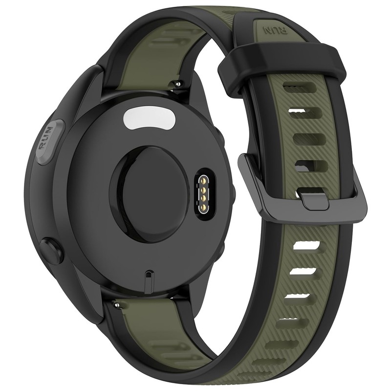 Compatible with Garmin Forerunner 165 Watch Band, 20mm Width Silicone