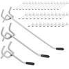 twinklemon 150PCS Pegboard Hooks 2/4/6 Inch Peg Board Organizer Accessories