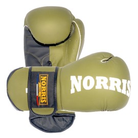 Norris 1966 12 oz Sparring Gloves - Premium Boxing Gloves Men & Boxing Gloves Women with Anti-Shock Padding - Boxing Equipment for Training, Muay Thai, Kickboxing & Martial Arts (Green)