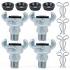 ChillWaves Iron Air Hose Fitting, 1/4" NPT Male 2 Lug