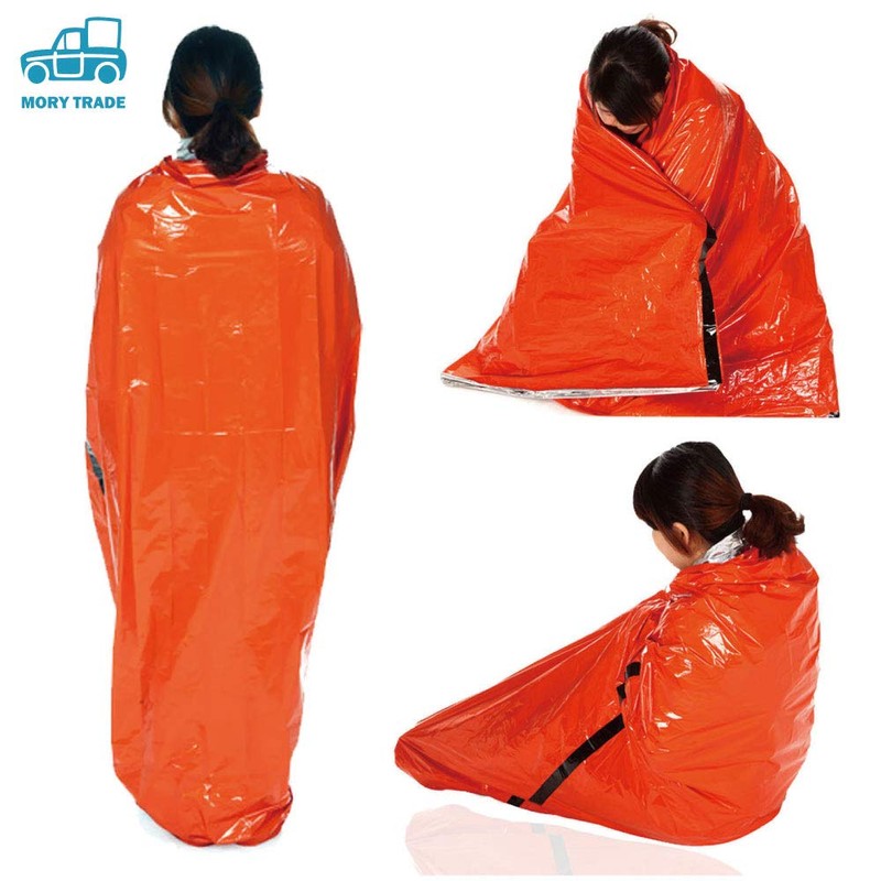 morytrade Simple Tent Sleeping Bag Set, Survival Emergency Sheet, Aluminum,