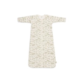 Jollein Baby Sleeping Bag - Animals, Olive Green - 70 cm - Cotton - 2.0 to 3.0 Tog - Removable Sleeves - Baby Sleeping Bag - Animal Print, Olive Green