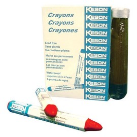 Keson Lumber Crayon Red W/Holder (12/PK) #PS10012LCR