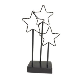 ToCi Decorative Stand Star with LED Lighting Metal Candlestick with 27 LEDs 16 x 7.5 x 31 cm