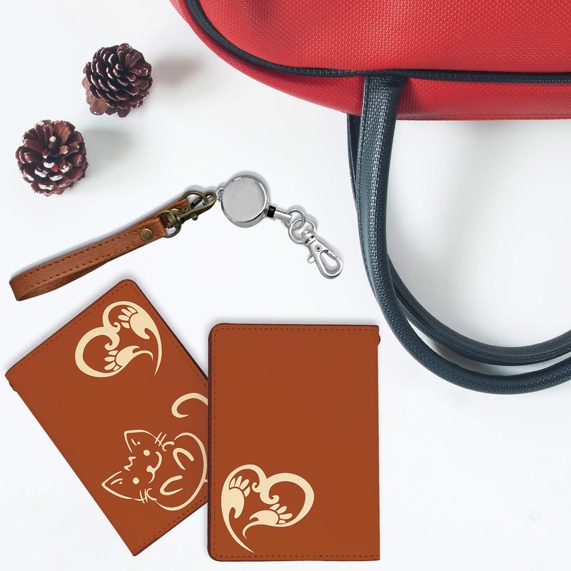 Pretimo Pass Case, Commuter Pass Case, With Reel, Animal Pattern,