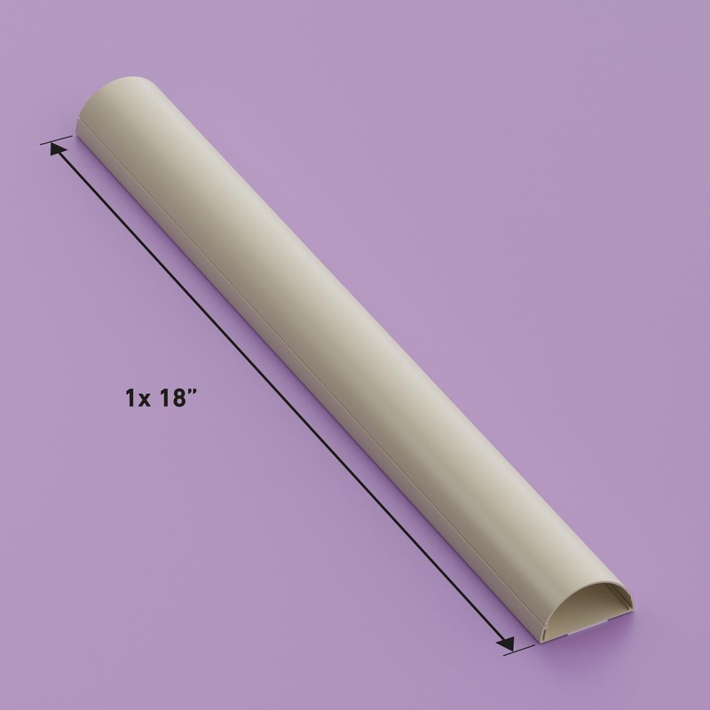 D-Line TV Wire Hider, Half Round Cord Cover for Wall