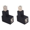 Traovien 90 Degree USB B Printer Adapter, 2 Pack USB