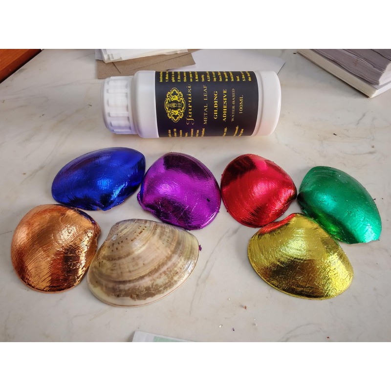 JINRUISI Metal Leaf Gilding Adhesive Glue Size Water Based 100ml,Gold