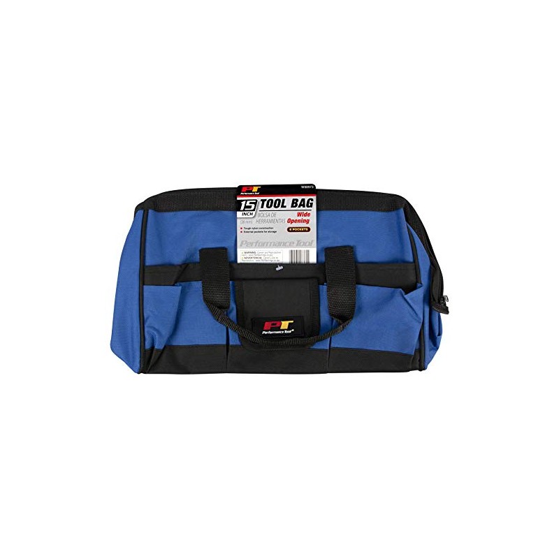 Performance Tool W88973 15-Inch Wide Opening Tool Bag | Exterior