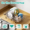 AIDERLY Dish Drying Rack in Sink Expandable Stainless Steel Kitchen