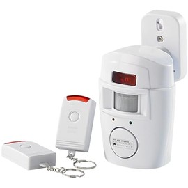 VisorTech Motion Sensor Alarm: Home Alarm with PIR Motion Sensor and 2 Remote Controls (Motion Sensor with Sound Output, Motion Sensor Inside with Sound, VisorTech Alarm System)