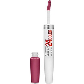 Maybelline SuperStay 24 2-Step Liquid Lipstick Makeup, Relentless Ruby, 1 kit                                                                         