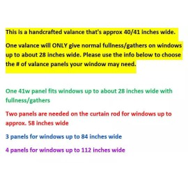 "Handmade" Autumn Indian Corn Valance Thanksgiving Harvest Decor Kitchen Curtain Topper