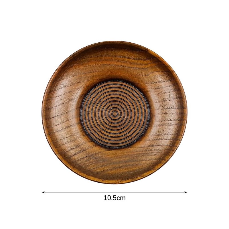 ZONADAH 6 PCS Wooden Coasters Wood Fruit Decorative Plate Round