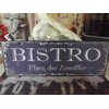 MAISONICA 40cm Long Blue Shabby Vintage Chic French Bistro Restaurant