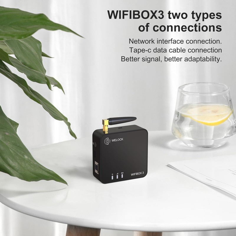 WELOCK WIFIBOX 3 Bluetooth Network Management,App Remote Control,Supports Alexa,Intelligent Bridge
