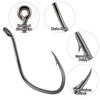 Dr.Fish 50 Pack Big River Bait Hooks Catfish Fishing Hooks