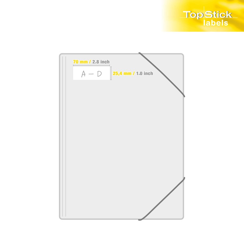 Top Stick 8702 Universal Labels 70 x 25.4 mm White