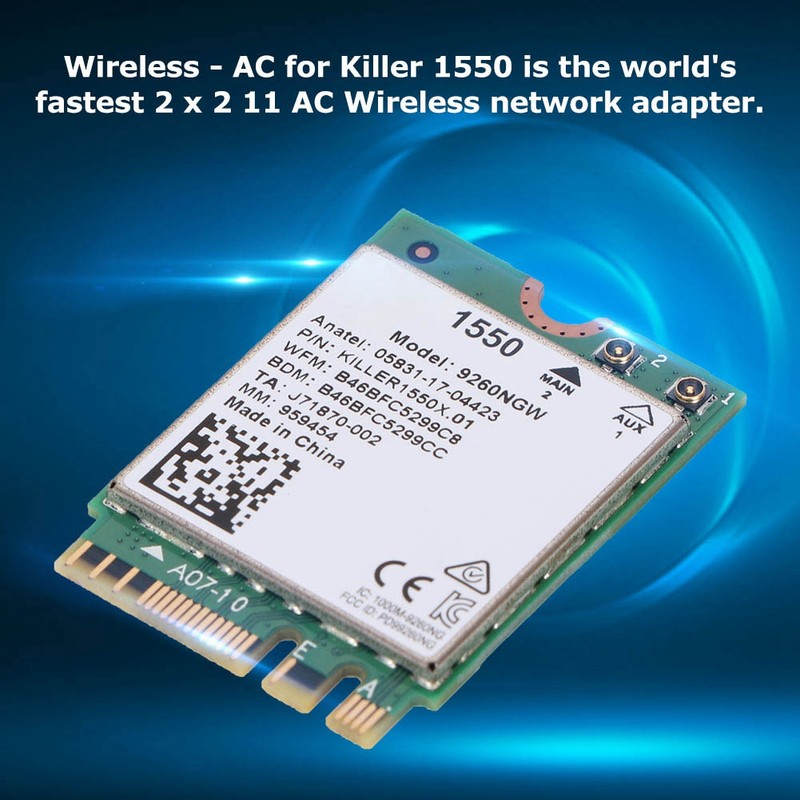Wireless Network Card for KILLER 1550AC for windows10 2.4 G