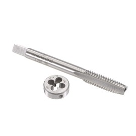 sourcing map 5/16"-18 UNC Tap and Die Set, HSS Machine Thread Tap with Round Threading Die, Right Hand