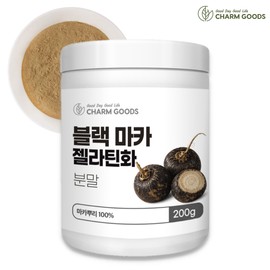 Charm goods Help [Cham Goods] Black Maca Gelatinized Powder 200g/Tong 100% Peruvian (Multiple purchases) / 도움말 [참굿즈] 블랙마카 젤라틴화 분말 200g/통 페루산 100% (복수구매)